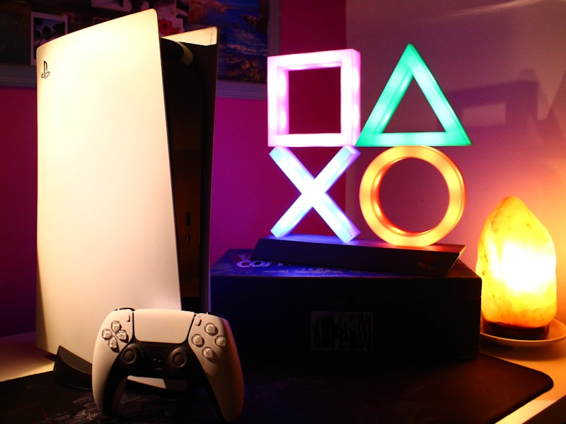 Gaming setup detail